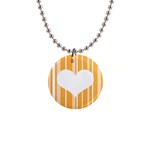 Heart and Stripes 1  Button Necklace