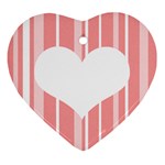 Heart and Stripes Ornament (Heart)