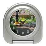 Serene Patio Garden Travel Alarm Clock