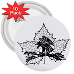Maple & Eagle 3  Button (10 pack)