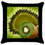 Kiwifruit Throw Pillow Case (Black)
