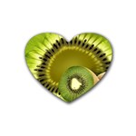 Kiwifruit Rubber Coaster (Heart)
