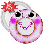 Yummy! 3  Button (100 pack)