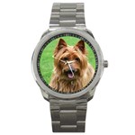 Australian Terrier Dog Sport Metal Watch