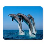 Dolphins Dancing Large Mousepad