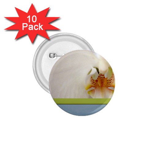 Wedding Orchid 1.75  Button (10 pack)  from UrbanLoad.com Front
