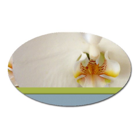 Wedding Orchid Magnet (Oval) from UrbanLoad.com Front
