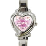 i will be there for you  Heart Italian Charm Watch