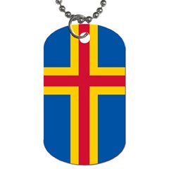 Flag of Aaland Dog Tag (Two Sides) from UrbanLoad.com Back