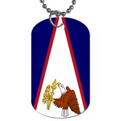 Flag of American Samoa Dog Tag (Two Sides) from UrbanLoad.com Front