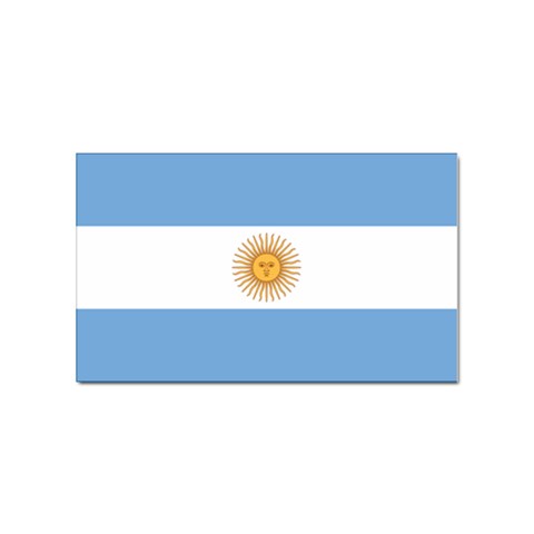 Flag of Argentina Sticker (rectangular) 5  X 3  from UrbanLoad.com Front