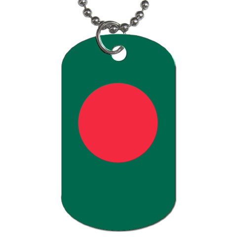 Flag of Bangladesh Dog Tag (Two Sides) from UrbanLoad.com Front