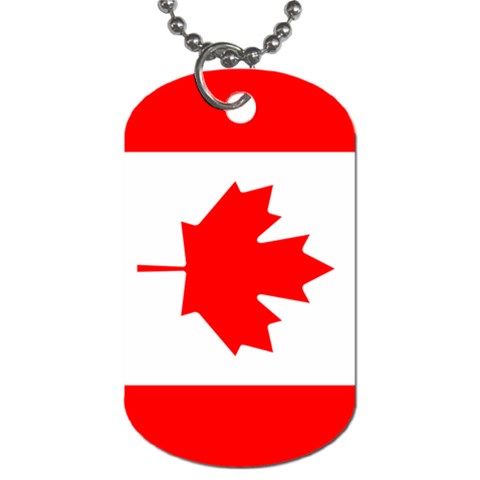 Canada Flag Dog Tag (Two Sides) from UrbanLoad.com Front