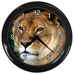 Lioness 0009 Wall Clock (Black)