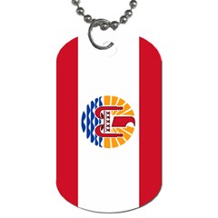 Flag of French Polynesia Dog Tag (Two Sides) from UrbanLoad.com Back
