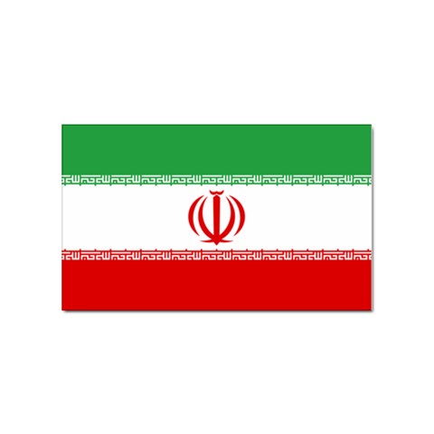 Flag of Iran Sticker (rectangular) 5  X 3  from UrbanLoad.com Front