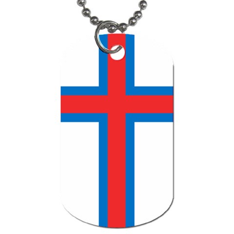 Flag of the Faroe Islands Dog Tag (Two Sides) from UrbanLoad.com Back