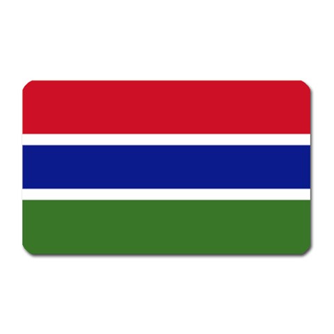 Flag of The Gambia Magnet (Rectangular) 3  X 5  from UrbanLoad.com Front