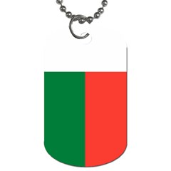 Flag of Madagascar Dog Tag (Two Sides) from UrbanLoad.com Front