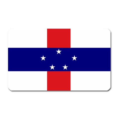 Flag of the Netherlands Antilles Magnet (Rectangular) 3  X 5  from UrbanLoad.com Front