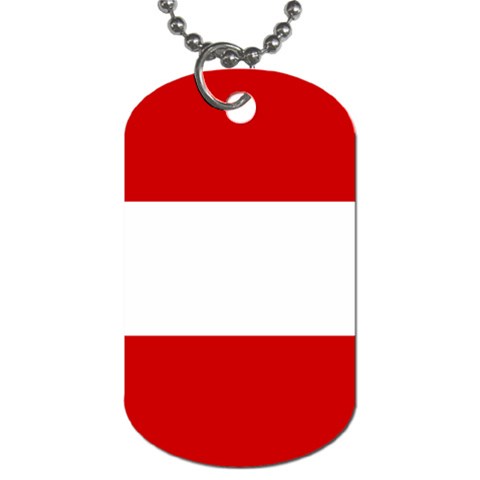 Flag of Peru Dog Tag (Two Sides) from UrbanLoad.com Front