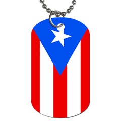 Flag of Puerto Rico Dog Tag (Two Sides) from UrbanLoad.com Front