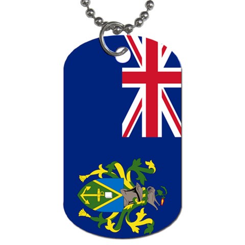 Flag of the Pitcairn Islands Dog Tag (Two Sides) from UrbanLoad.com Front