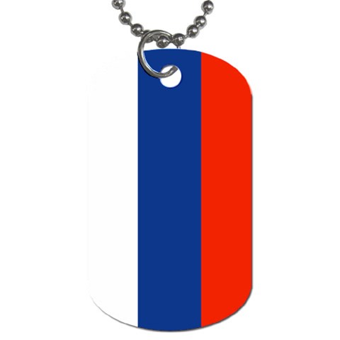 Flag of Serbia national Dog Tag (Two Sides) from UrbanLoad.com Front