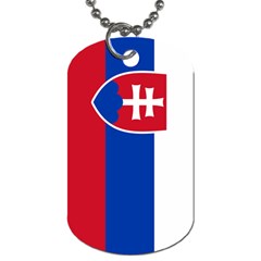 Flag of Slovakia Dog Tag (Two Sides) from UrbanLoad.com Front