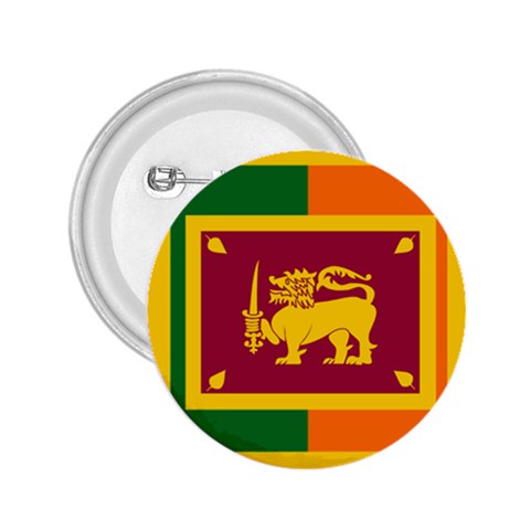 Flag of Sri Lanka 2.25  Button from UrbanLoad.com Front