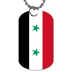 Flag of Syria Dog Tag (Two Sides) from UrbanLoad.com Front