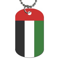 Flag of the United Arab Emirates Dog Tag (Two Sides) from UrbanLoad.com Front