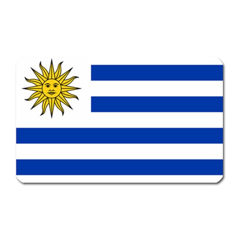 Flag of Uruguay Magnet (Rectangular) 3  X 5  from UrbanLoad.com Front