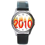 2010 Round Metal Watch