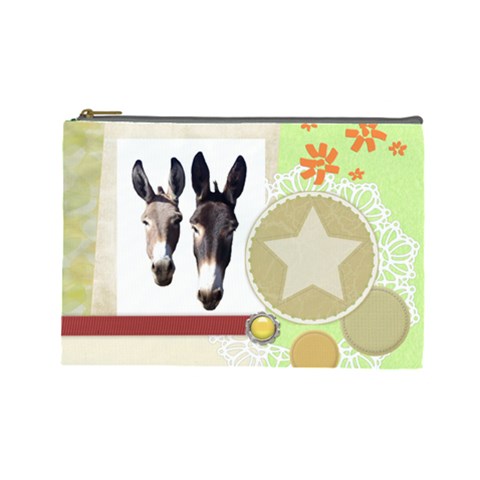 Two donks Cosmetic Bag (Large) from UrbanLoad.com Front