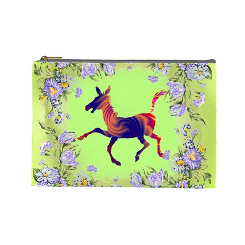 Funny Donkey Cosmetic Bag (Large) from UrbanLoad.com Front