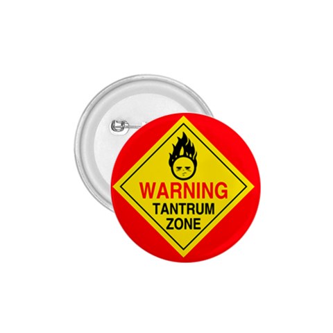 Tantrum Zone 1.75  Button from UrbanLoad.com Front