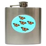 butterfly001 Hip Flask (6 oz)