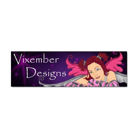 Vixember Logo Sticker Bumper (10 pack) from UrbanLoad.com Front