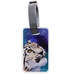 Baby Snow Leopard Luggage Tag (two sides)
