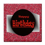 Happy Birthday Tile Coaster