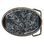 Black and White Threads Belt Buckle