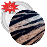 Tiger Skin 3  Button (10 pack)