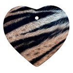 Tiger Skin Heart Ornament (Two Sides)
