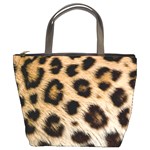 Leopard Skin Bucket Bag