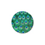 Peacock Feather 1 Golf Ball Marker (4 pack)