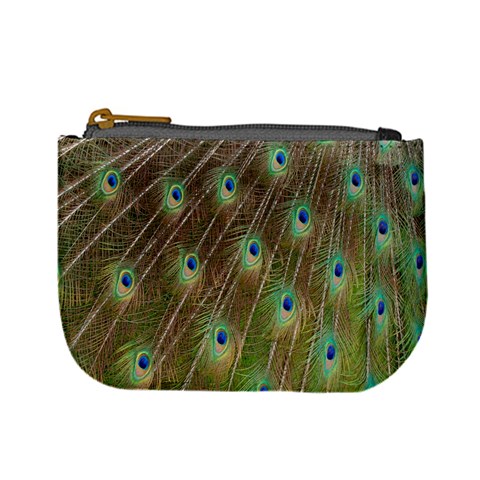 Peacock Feathers 2 Mini Coin Purse from UrbanLoad.com Front
