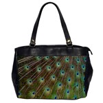 Peacock Feathers 2 Oversize Office Handbag (One Side)
