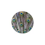 Peacock Feathers 3 Golf Ball Marker (4 pack)