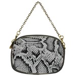 Snake Skin 1 Chain Purse (One Side)